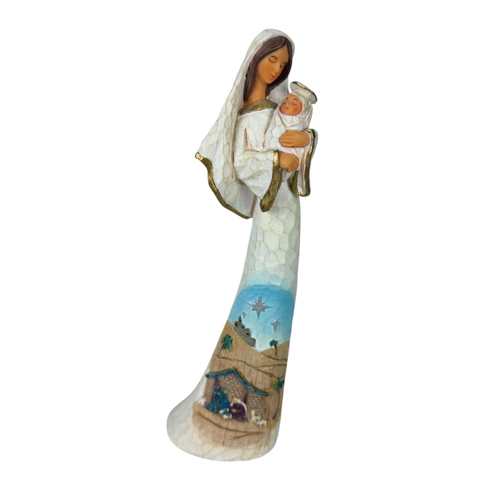 Thomas Kinkade Hawthorne Village Loving Mary & Baby Jesus Elegant Blessings 2009